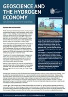 front page of the policy briefing note on the role of geoscience in a hydrogen economy 